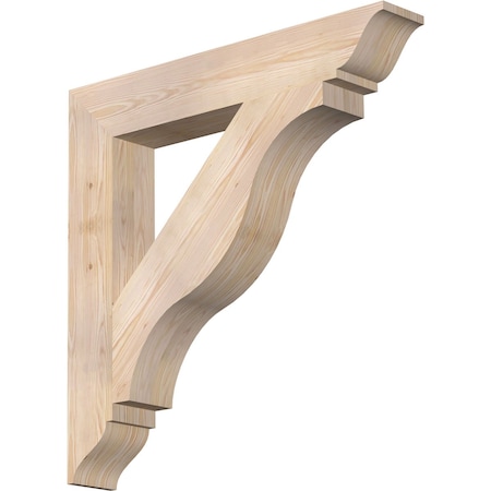 Ekena Millwork Funston Traditional Smooth Bracket, Douglas Fir, 5 1/2"W x 36"D x 36"H BKT06X36X36FST01SDF